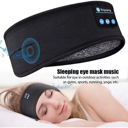 Bandeau de Sommeil Bluetooth Sans Fil – Écouteurs Intégrés, Confort Sport & Nuit, Musique Relaxante